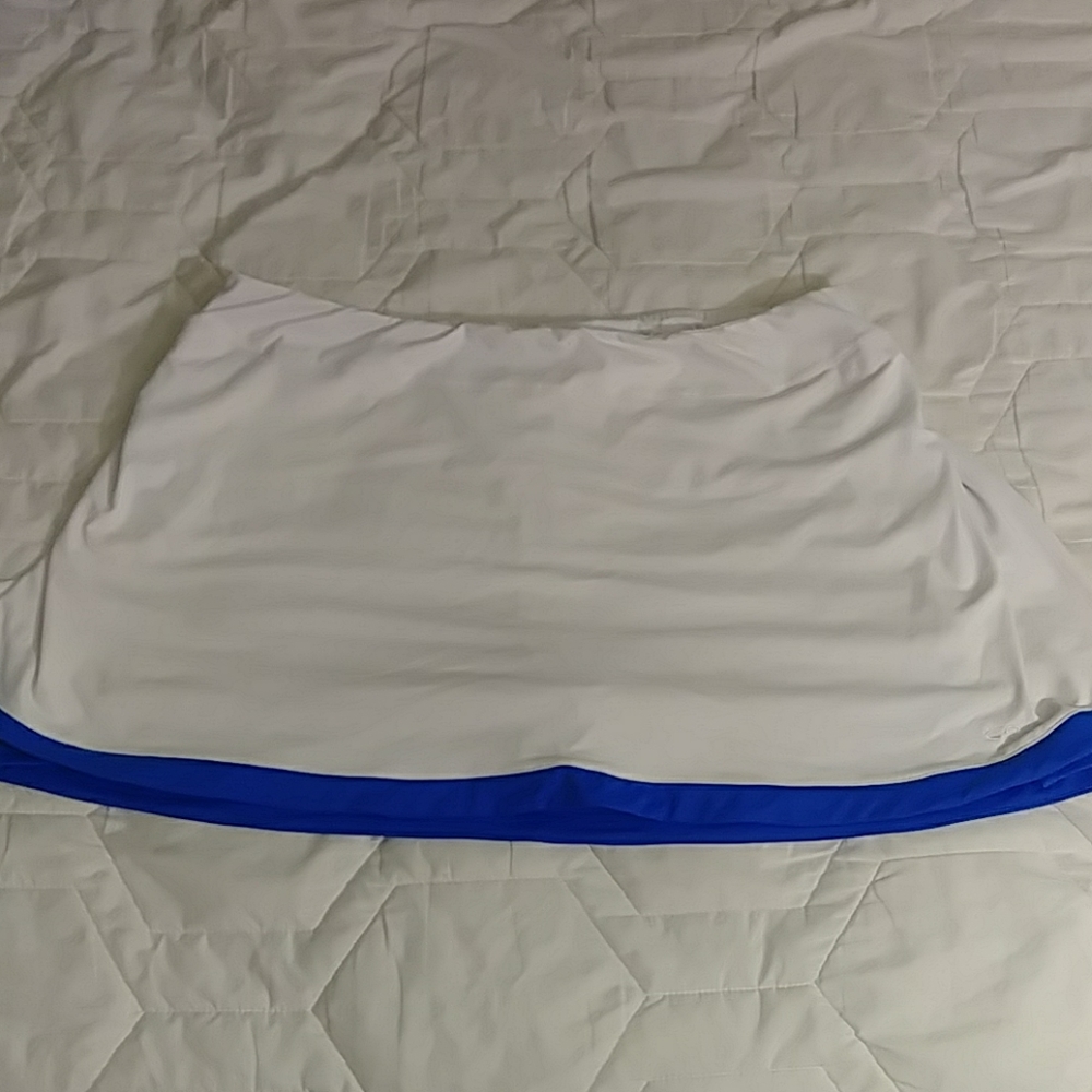 White and blue Tennis skort